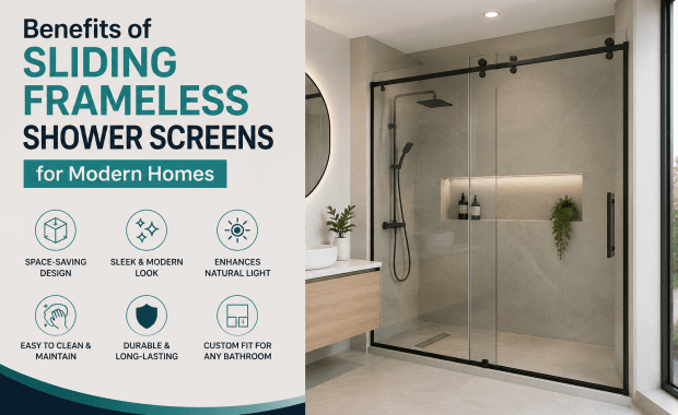 Sliding Frameless Shower Screens