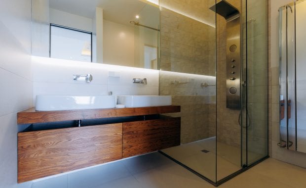 frameless glass shower screen