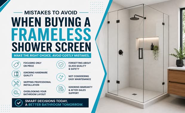 Frameless Shower Screen